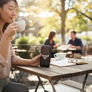Brighton Brown Croc Black Leather Cross Body Or Optional Belt Bag